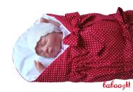 babooz® Pucktuch Little Dots rot-weiß babooz® Pucktuch Little Dots rot-weiß