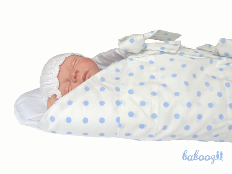 babooz® Pucktuch Polka Dots weiss-blau babooz® Pucktuch Polka Dots weiss-blau