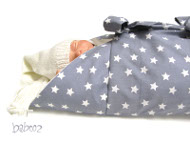 babooz® Pucktuch Sterne grau weiß babooz® Pucktuch Sterne grau-weiß